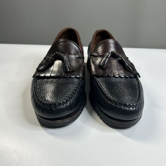 Allen Edmonds Nashua Loafer Men’s 11 D Brown Leather Tassel Slip On Dress - Picture 2 of 9